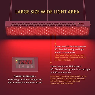 ซื้อ 660nm 850nm อุปกรณ์บำบัดด้วยแสงอินฟราเรดทั้งตัว 1500W Red Light Therapy การผลิตออนไลน์