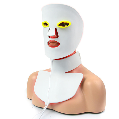 ซื้อ Pdt Face Neck Red Led Light Therapy Mask Silicone Skin Care 7 สี 630nm การผลิตออนไลน์