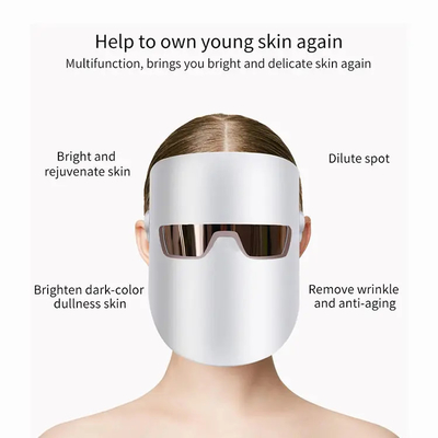 ซื้อ LED Light Therapy Facial Mask Skin Rejuvenation อุปกรณ์ความงามบนใบหน้า การผลิตออนไลน์