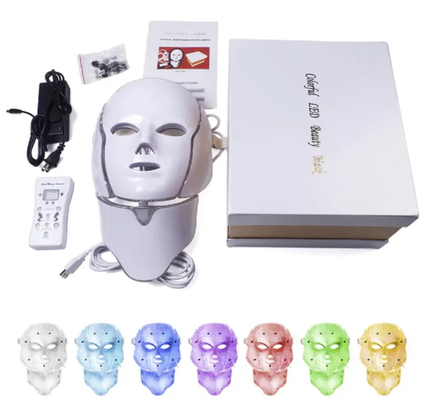 ซื้อ Face Spa 7 Color Photon Mask Skin Rejuvenation Led Light Therapy หน้ากากอินฟราเรด การผลิตออนไลน์