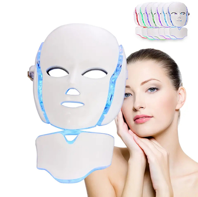 ซื้อ Skin Rejuvenation Red Led Light Therapy หน้ากากอินฟราเรด Face Spa 7 Color Mask การผลิตออนไลน์