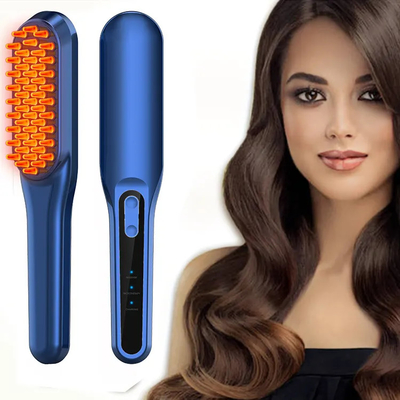 ซื้อ หวีส่องไฟ Anti Hair Loss Comb EMS Vibration Massager หวีนวดหนังศีรษะ การผลิตออนไลน์