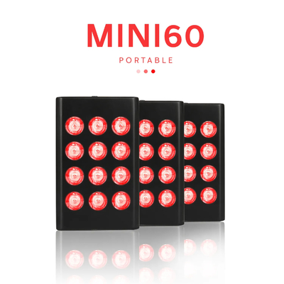 ซื้อ MINI 60 660nm 850nm สีแดงอินฟราเรด LED Light Therapy อุปกรณ์ดูแลผิวหน้า การผลิตออนไลน์