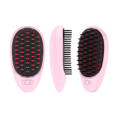 ซื้อ แอนติการสูญเสียผม Massage comb การบําบัดแบบไร้สายไฟฟ้า สีแดง สีฟ้า LED Hair Growth Comb Scalp Massager For Hair Growth การผลิตออนไลน์