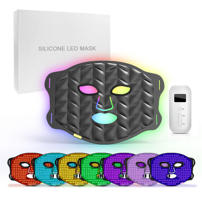 ซื้อ หน้ากากอนามัยแดง LED อินฟราเรด หน้ากากอนามัย PDT 7 สี วัสดุซิลิโคน การผลิตออนไลน์