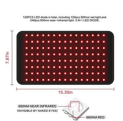 ซื้อ 660nm 850nm แสงสีแดงอินฟราเรด Body Pad Wrap Belt สำหรับบรรเทาอาการปวด การผลิตออนไลน์