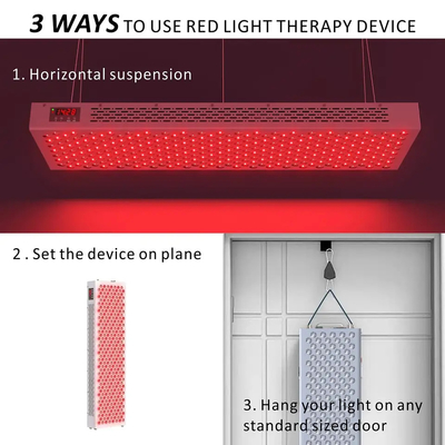 อุปกรณ์บำบัดด้วยแสงสีแดง PDT ขนาดใหญ่ 1500w ตัวเต็ม 660nm 850nm Led Panel