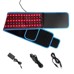 เข็มขัดบำบัดด้วยแสง LED สีแดงอินฟราเรด 660nm 850nm สำหรับขาหลังปวดเอว