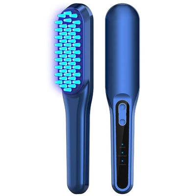 การส่องไฟ Anti Hair Loss Comb EMS Vibration Massager Comb การผ่อนคลายทางจิต