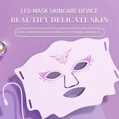 ซิลิโคน PDT LED Red Light Therapy Face Mask ใช้ในบ้านสำหรับการดูแลผิว