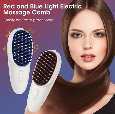 สีแดง สีน้ําเงิน LED ป้องกันการสูญเสียผม นวด การเติบโตของผม comb หนังศีรษะ