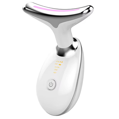 สั่นสะเทือนผิว กระชับผิว Massager รอย LED Light Therapy ใบหน้า คอ เครื่องประกอบความงาม