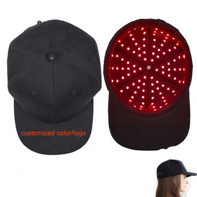 หมวกปรับความสว่างสีแดงสําหรับการเจริญเติบโตผม พร้อมชิป LED 150 ชิป 660nm/850nm/940nm