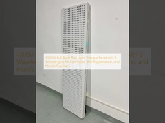 แพเนลรักษาด้วยแสงแดงทั้งร่างกายขนาด 4500W พร้อม 9 ความยาวคลื่นเพื่อบรรเทาอาการปวด การเยียวยาผิวหนัง และการฟื้นฟูกล้ามเนื้อ